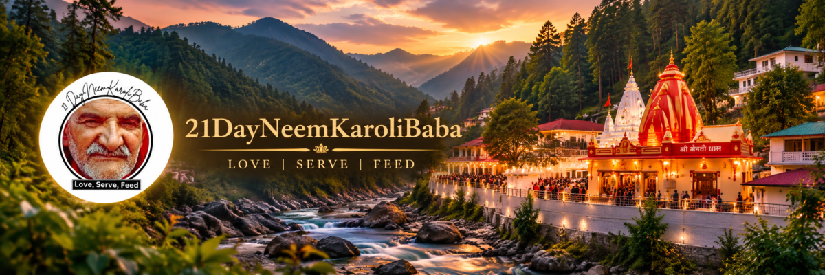 17842994d7a85dedbb87577ea56c3680e66f8dc506c69fbfb9ca0e59fb0bcd3a Kainchi Dham at sunset - 21 Day Neem Karoli Baba