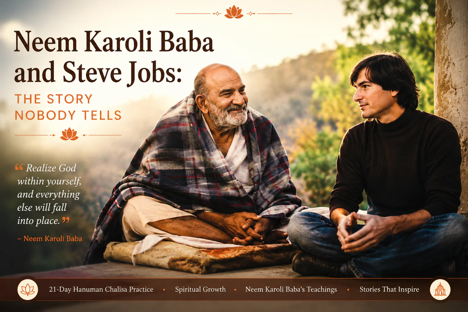 Neem Karoli Baba and Steve Jobs The Story Nobody Tells Fully